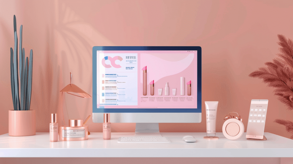 VjQj K-뷰티 화장품 중국 시장 진출 - 3개 플랫폼 동시 노출 테스트